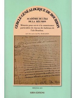 MEMOIRE D'ANTOINE BOUCHER POUR SERVIR A LA CONNAISSANCE PARTICULIERE DE L'ÎLE BOURBON