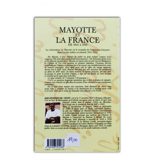 Mayotte et la france de 1841 a 1912